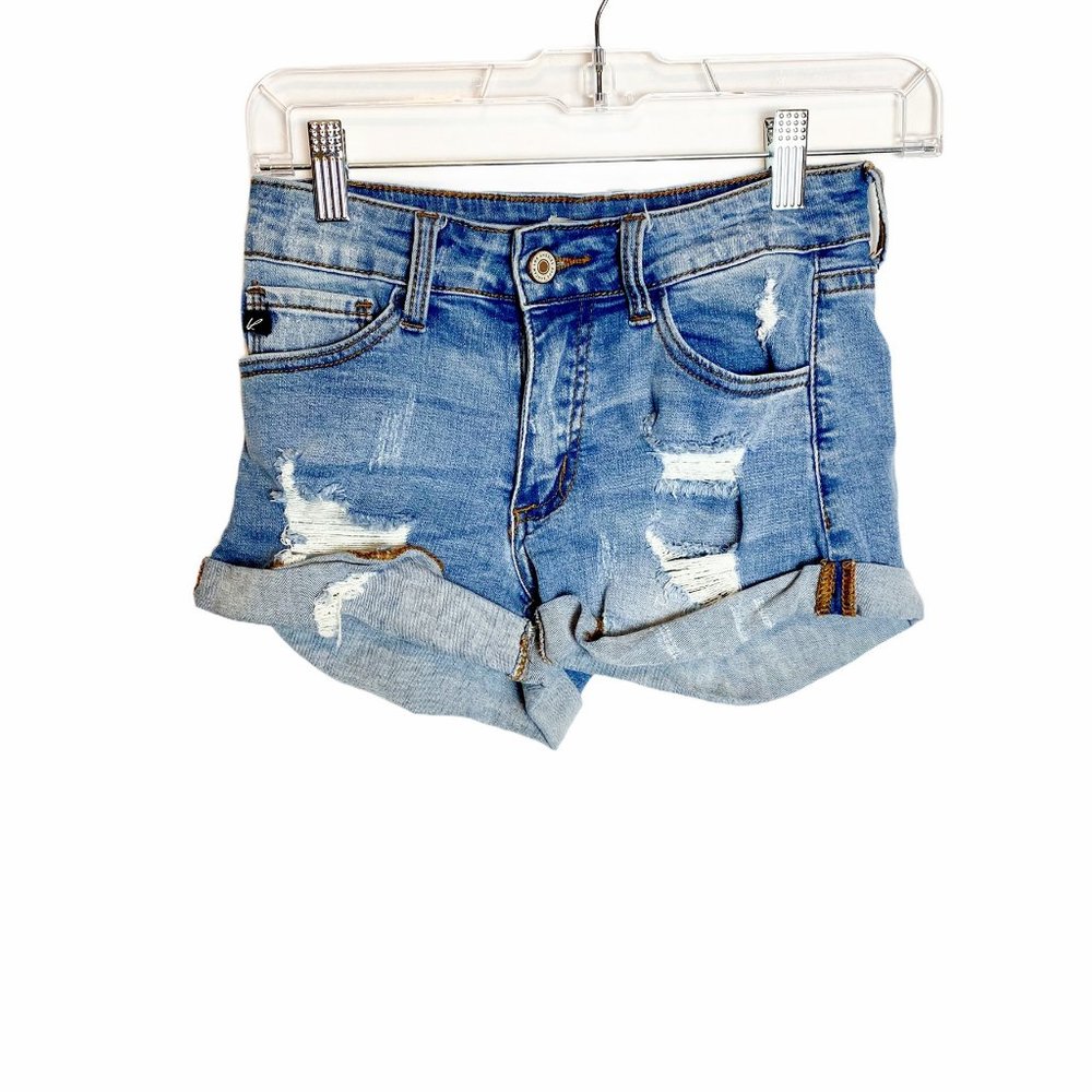 KanCan Ladies Distressed Midrise Jean Shorts